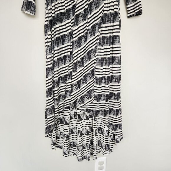 Free People New Romantics M Lelani Dress Hi Low Black Grunge Gothic Dark Pirate - Picture 3 of 9